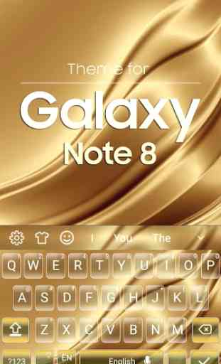 Tastiera per Galaxy Note 8 Gold 4