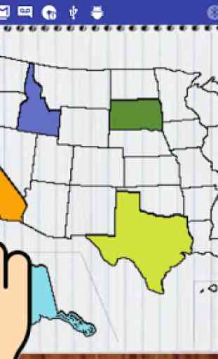 USA MAP 50 States Puzzle Game 2