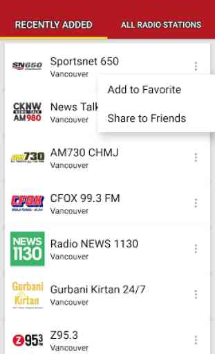 Vancouver Radio Stations - Canada 2