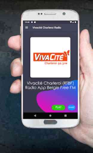 Vivacite Charleroi RTBF Radio App Belgie Free Live 1
