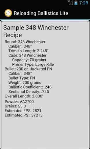 348 Winchester Ballistics Data 2