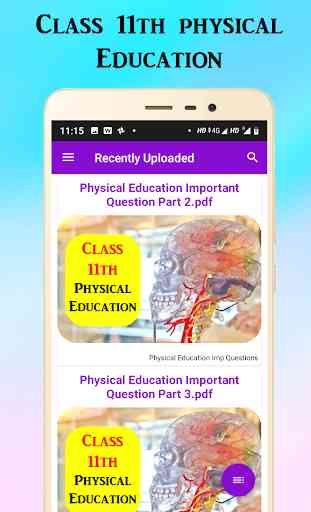 Class 11 Physical Education - CBSE Board 2020 1