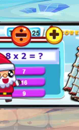 gioco di Babbo Natale matematica per bambini 1