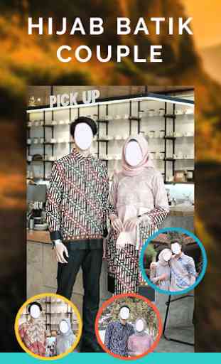 Hijab Batik Couple Photo Frames 1