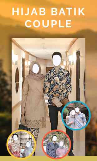 Hijab Batik Couple Photo Frames 3
