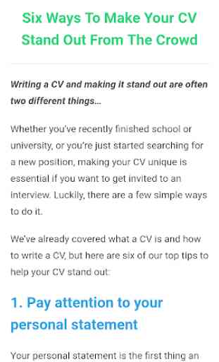 How To Write CV 4