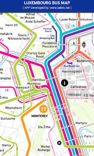 Luxembourg Bus Map Lite 3