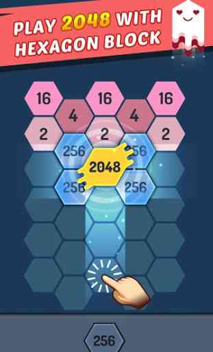Merge Hexagon Block - Shoot 2048 Hexa Puzzle 3