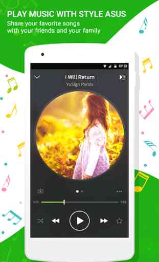 Music player for asus zenui 2