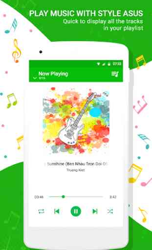 Music player for asus zenui 3