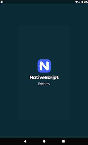NativeScript Preview 1