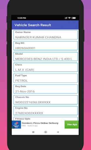RTO Vehicle Information Registration India 3