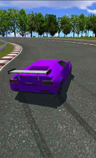 Simulatore Supercar corse 3D 3