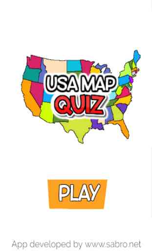 USA MAP QUIZ Guess The US State Game 1