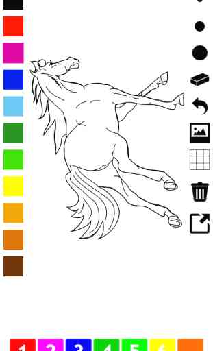 Attivo! Coloring Book Dei Cavalli Per i Bambini: Imparare Per Dipingere e Colorare il Cavallo 3