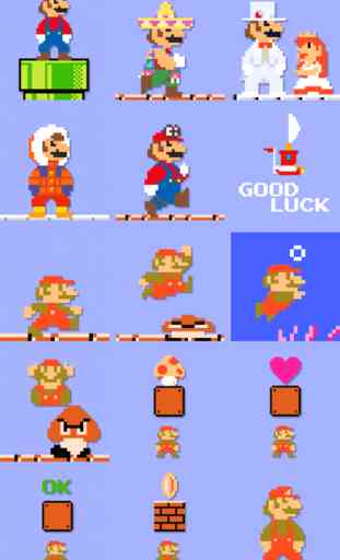 Adesivi pixellati di Mario 1