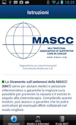 Antiemesi della MASCC (MAT) 4