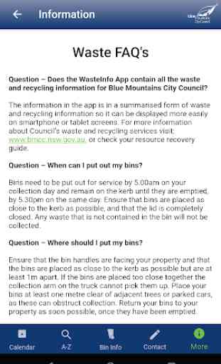 Blue Mountains Waste Info 4