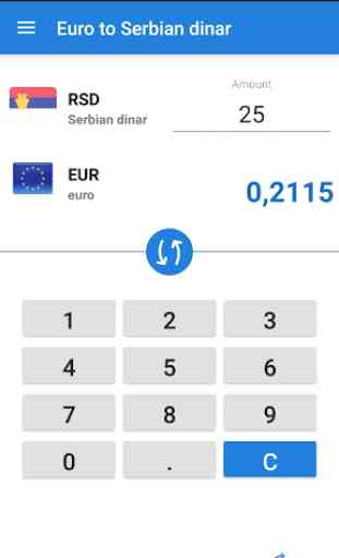 Euro a dinaro serbo / EUR a RSD 1