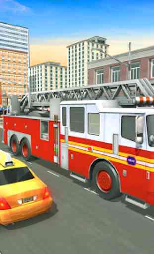 Flying Fire Fighter Rescue Truck:Rescue Game 4