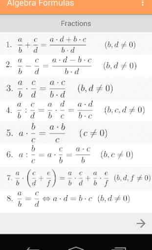 Formule di algebra 2