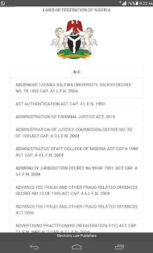 Laws of Federation of Nigeria 4