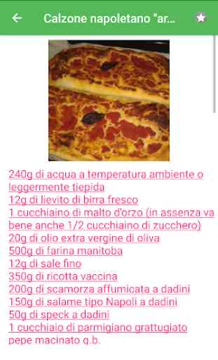 Pizza ricette di cucina gratis in italiano offline 2