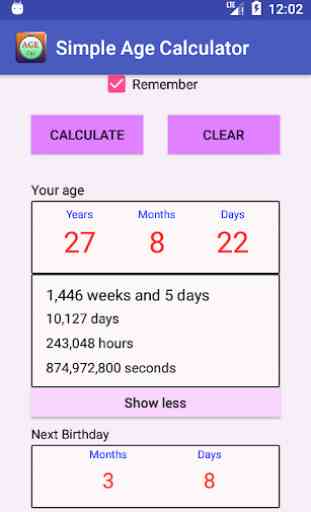 Simple Age Calculator -Easy age & date calculation 2