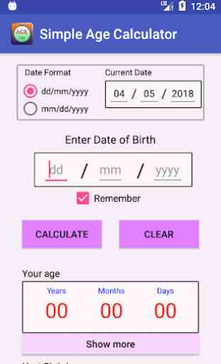 Simple Age Calculator -Easy age & date calculation 4