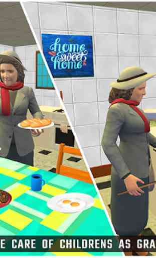 Virtual good granny happy family simulator 3