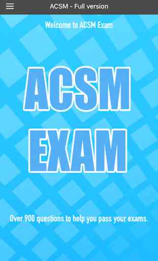 ACSM Exam Prep 1
