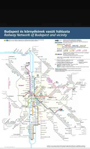 Budapest Metro Map 1