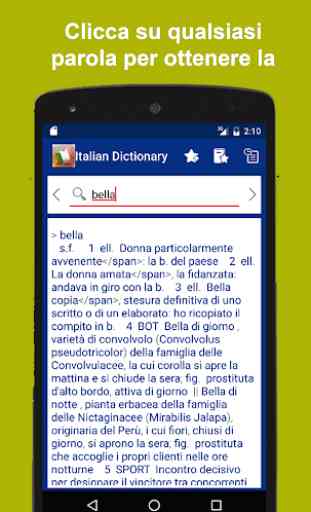 Dizionario esplicativo italiano Definizioni parole 2