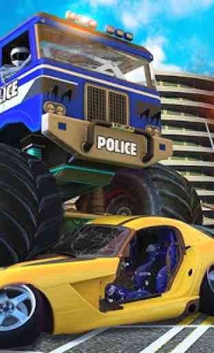 Giochi Di Robot Monster Truck Della Polizia 2