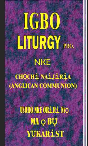 Igbo Liturgy Pro. 1
