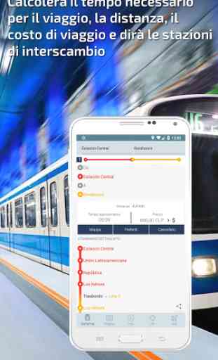 Santiago del Cile Metro Guida e mappa interattivo 3