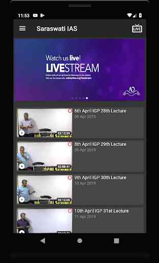Saraswati IAS Video (Live and on-demand) Classes 3