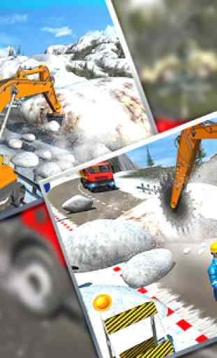 Snow Cutter Excavator Simulator-Winter Snow Rescue 4