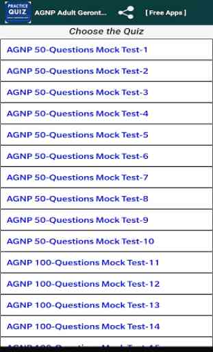 AGNP Adult Gerontology Quiz 1