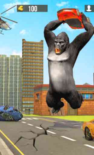 arrabbiato gorilla furia attacco 1