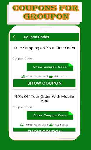 Coupons for Groupon & Promo codes 3