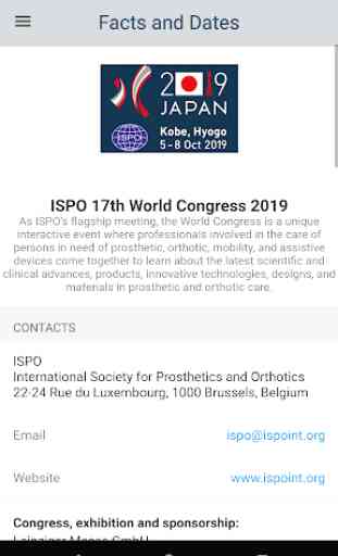 ISPO Congress - 17th World Congress in Kobe, Japan 4