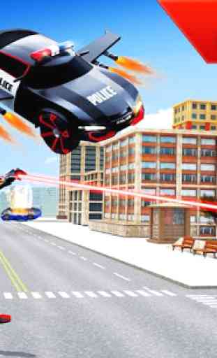 polizia volante suv guida auto robot giochi robot 2