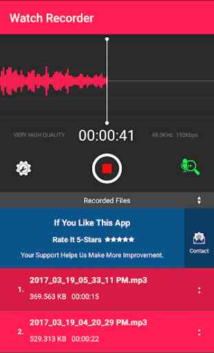Watch Recorder con Mic. Zoom 1