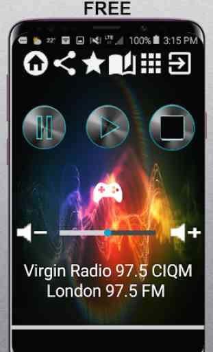 Virgin Radio 97.5 CIQM London 97.5 FM CA App Radio 1