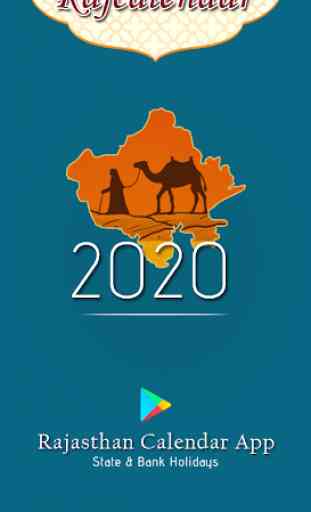 2020 Rajasthan & Bank Calendar 3