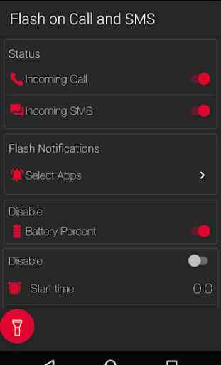Avvisi flash su chiamata e SMS 1