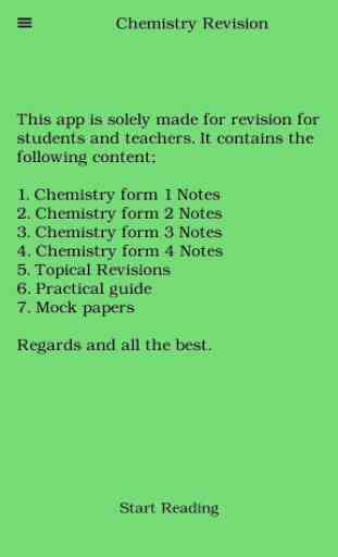 K.C.S.E Chemistry revision - notes and practicals 1