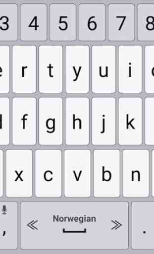 Norwegian (norsk) Language for AppsTech Keyboards 1