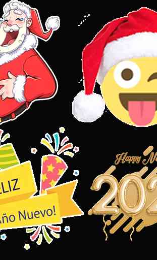 Stickers Año 2020 y Navidad  1